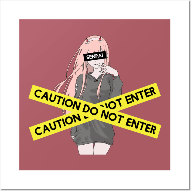 Zero two Wall Art by Fukuro1703